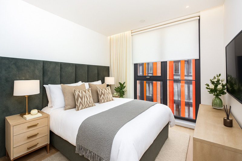 Calm 2-Bed Apartment, Nine Elms, SW11, photograph 2