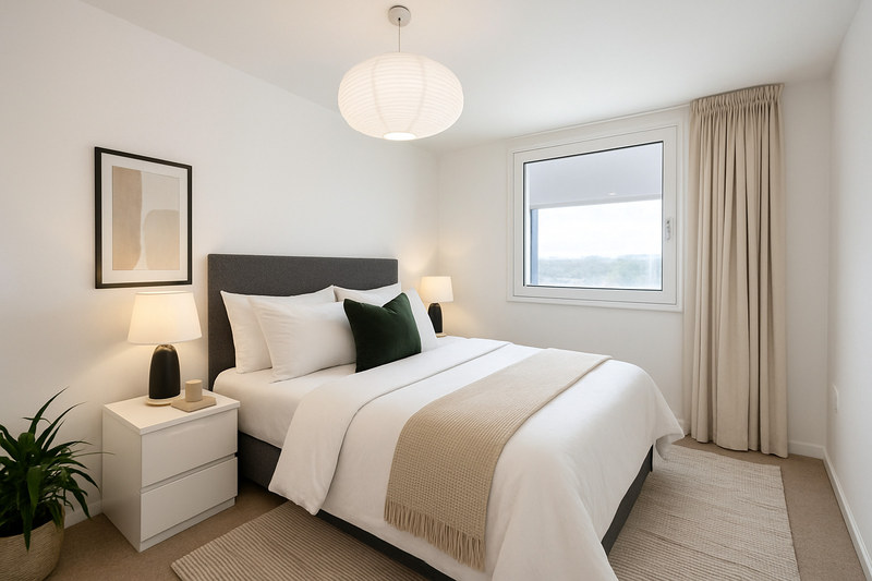 Contemporary 1-Bed Apartment, Heaton Norris, SK4, photograph 3