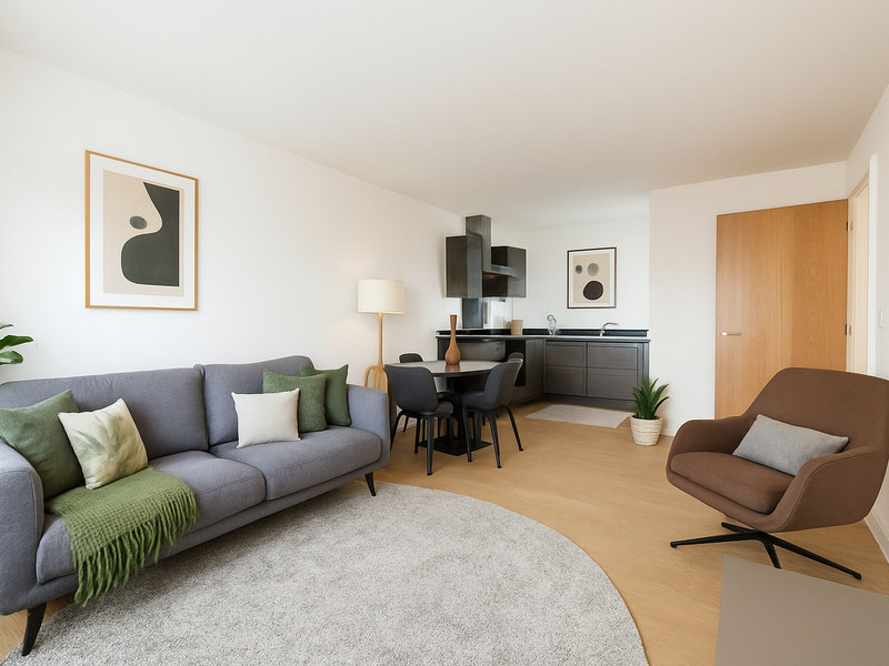 Contemporary 1-Bed Apartment, Heaton Norris, SK4, photograph 1