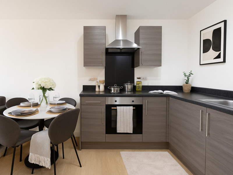 Contemporary 1-Bed Apartment, Heaton Norris, SK4, photograph 2