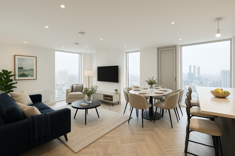 Luxury 3-Bed Apartment, Salford, M3, photograph 1
