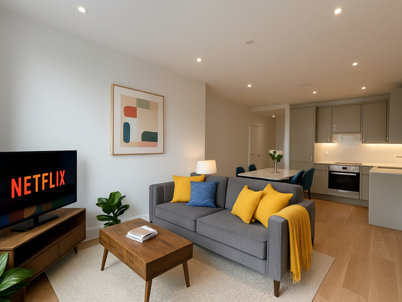Luxury 1-Bed Apartment, Southside, B5, photograph 1
