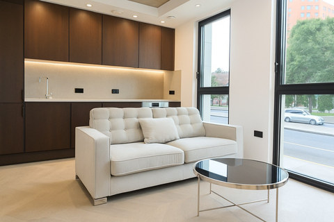 Bright 1-Bed Apartment, Castlefield, M15, photograph 1