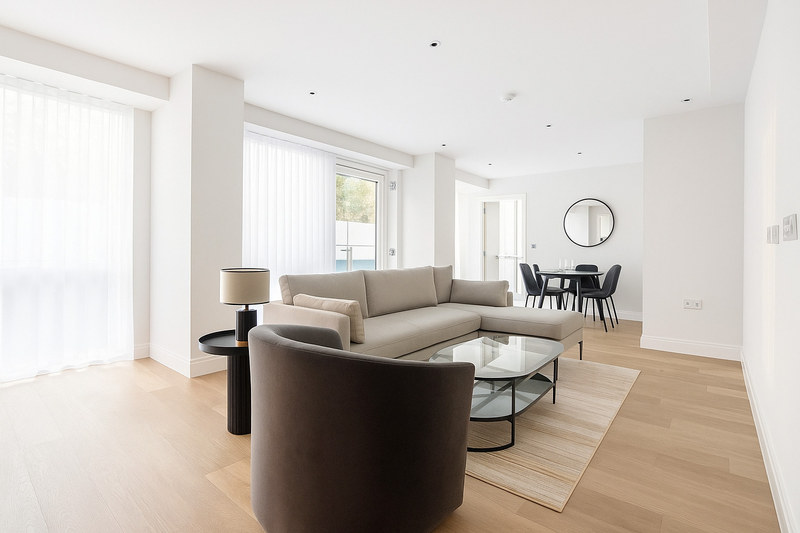 Serviced 1-Bed Apartment, St Georges Square, Pimlico, SW1V, photograph 2