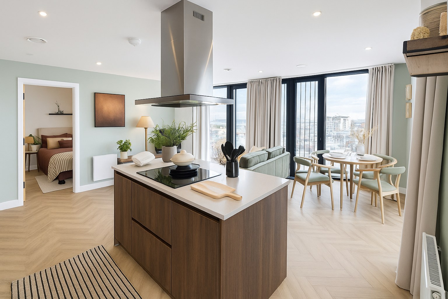Luxury 2-Bed Apartment, Eastside, B4, photograph 3