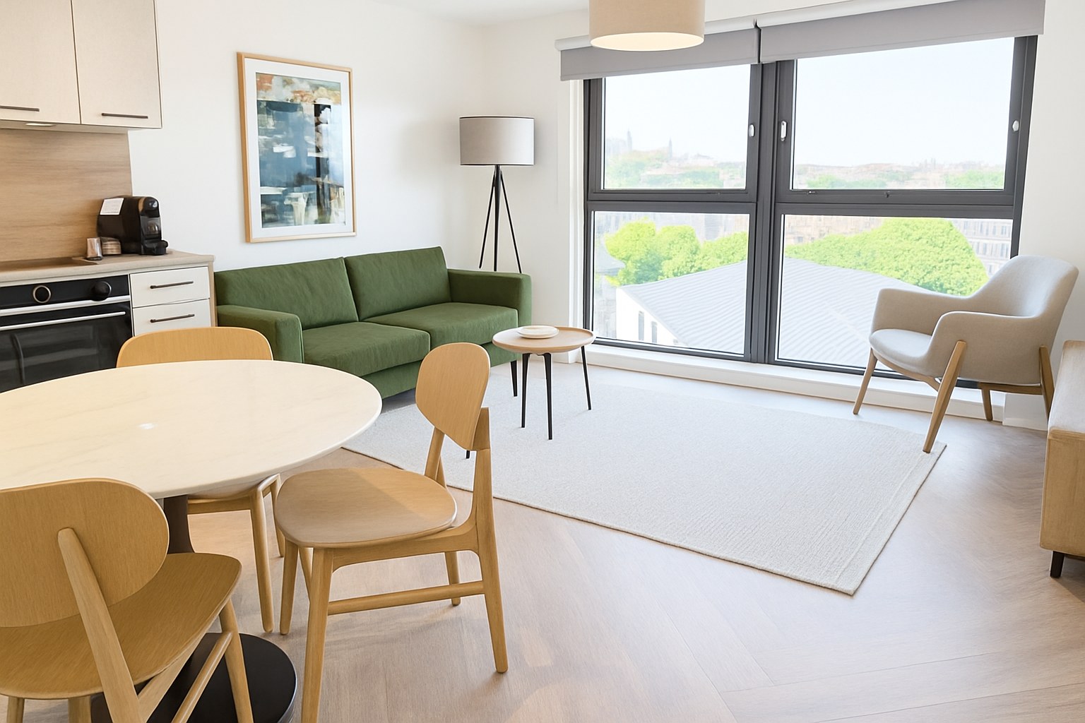 Spacious 2-Bed Apartment, Finnieston, G3, photograph 6