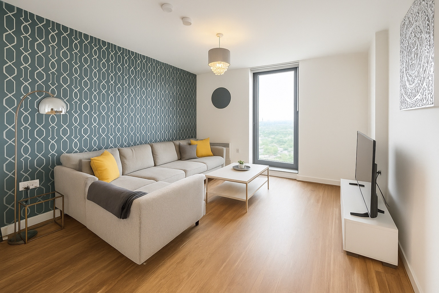 Serviced 1-Bed Apartment, Salford Quays, M50